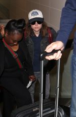 ELLEN PAGE at Los Angeles International Airport 05/16/2017
