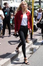 ELSA HOSK Out and About in Cannes 05/24/2017