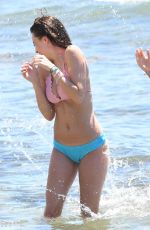 EMILY BLACKWELL in Bikini with Friend on the Beach in Marbella 05/18/2017
