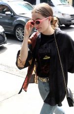 EMILY MEADE Makes an Outfit Change at Bowery Hotel in New York 05/03/2017