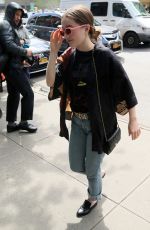 EMILY MEADE Makes an Outfit Change at Bowery Hotel in New York 05/03/2017