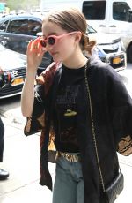 EMILY MEADE Makes an Outfit Change at Bowery Hotel in New York 05/03/2017