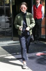 EMILY MEADE Makes an Outfit Change at Bowery Hotel in New York 05/03/2017