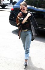 EMILY MEADE Makes an Outfit Change at Bowery Hotel in New York 05/03/2017