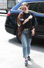 EMILY MEADE Makes an Outfit Change at Bowery Hotel in New York 05/03/2017