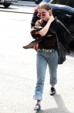 EMILY MEADE Makes an Outfit Change at Bowery Hotel in New York 05/03/2017