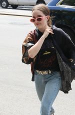 EMILY MEADE Makes an Outfit Change at Bowery Hotel in New York 05/03/2017