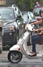 EMMA ROBERTS and Hayden Christensen on the Set of Little Italy in Toronto 05/30/2017