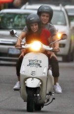 EMMA ROBERTS and Hayden Christensen on the Set of Little Italy in Toronto 05/30/2017