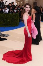 EMMA ROBERTS at 2017 MET Gala in New York 05/01/2017