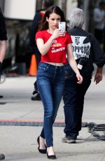 EMMA ROBERTS on the Set of Little Italy in Toronto 05/24/2017