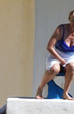 EMMA THOMPSON in Swimsuit at Hotel Du Cap Eden Roc in Antibes 05/20/2017
