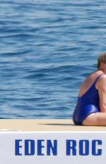 EMMA THOMPSON in Swimsuit at Hotel Du Cap Eden Roc in Antibes 05/20/2017