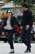 EMMY ROSSUM and Sam Esmail Out in New York 05/27/2017