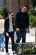 EMMY ROSSUM and Sam Esmail Out in New York 05/27/2017