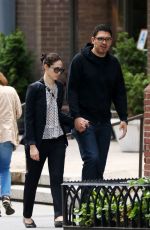 EMMY ROSSUM and Sam Esmail Out in New York 05/27/2017