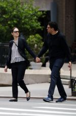EMMY ROSSUM and Sam Esmail Out in New York 05/27/2017