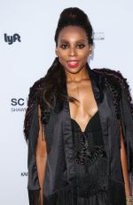 ERICA ASH at Wearable Art Gala at California African American Museum in Los Angeles 04/29/2017