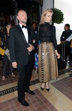 EVA HERZIGOVA Leaves Majestic Hotel in Cannes 05/18/2017