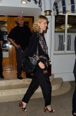 EVA HERZIGOVA Out for Dinner at Tetou Restaurant in Cannes 05/16/2017