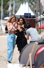 EVA LONGORIA and DOUTZEN KROES on the Beach in Cannes 05/23/2017