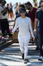 EVA LONGORIA Leaves Martinez Beach in Cannes 05/21/2017