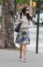 FAMKE JANSEN Out and About in New York 05/07/2017