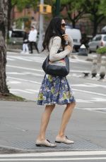 FAMKE JANSEN Out and About in New York 05/07/2017