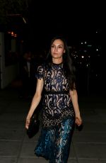 FAMKE JANSSEN Night Out in Los Angeles 05/02/2017