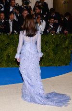 FELICITY JONES at 2017 MET Gala in New York 05/01/2017