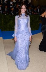 FELICITY JONES at 2017 MET Gala in New York 05/01/2017