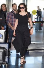 FELICITY JONES at JFK Airport in New York 05/02/2017