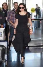 FELICITY JONES at JFK Airport in New York 05/02/2017