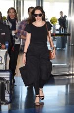 FELICITY JONES at JFK Airport in New York 05/02/2017