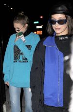 GIGI and BELLA HADID Night Out in New York 05/03/2017