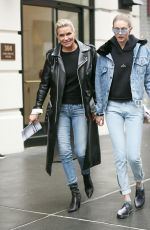 GIGI and YOLANDA HADID Out and About in New York 05/25/2017