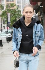 GIGI and YOLANDA HADID Out and About in New York 05/25/2017