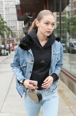 GIGI and YOLANDA HADID Out and About in New York 05/25/2017