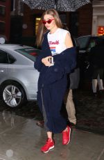 GIGI HADID Arrives at Her Apartment in New York 03/31/2017