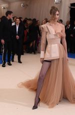 GIGI HADID at 2017 MET Gala in New York 05/01/2017