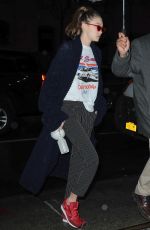 GIGI HADID Night Out in New York 03/31/2017