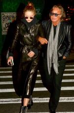 GIGI HADID Out with Her Father in New York 05/05/2017