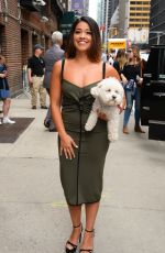 GINA RODRIGUEZ Arrives at Late Show with Stephen Colbert in New York 05/16/2017