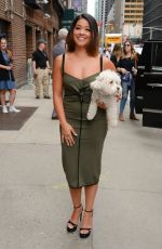 GINA RODRIGUEZ Arrives at Late Show with Stephen Colbert in New York 05/16/2017