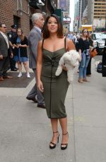 GINA RODRIGUEZ Arrives at Late Show with Stephen Colbert in New York 05/16/2017