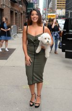 GINA RODRIGUEZ Arrives at Late Show with Stephen Colbert in New York 05/16/2017