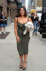 GINA RODRIGUEZ Arrives at Late Show with Stephen Colbert in New York 05/16/2017