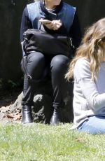 GISLE BUNDCHEN on the Set of an Advert in Central Park in New York 05/04/2017