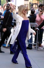 GOLDIE HAWN Arrives at AOL Studios in New York 05/02/2017