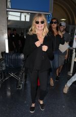 GOLDIE HAWN at LAX Airport in Los Angeles 05/03/2017